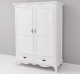 Chic wardrobe with 2 doors and 2 drawers