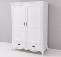 Chic wardrobe with 2 doors and 2 drawers