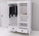 Chic wardrobe with 2 doors and 2 drawers