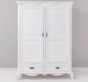 Chic wardrobe with 2 doors and 2 drawers