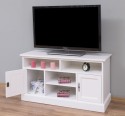 TV chest of drawers with 2 doors and 4 open spaces