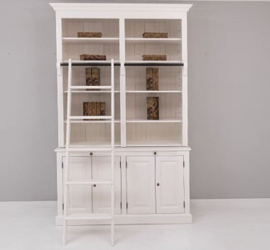 Bookcase with 4 doors BAS + double shelf SUP