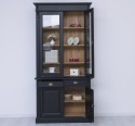 Wardrobe with 2 doors, 2 BAS drawers + 2 SUP glass doors, Directoire Collection