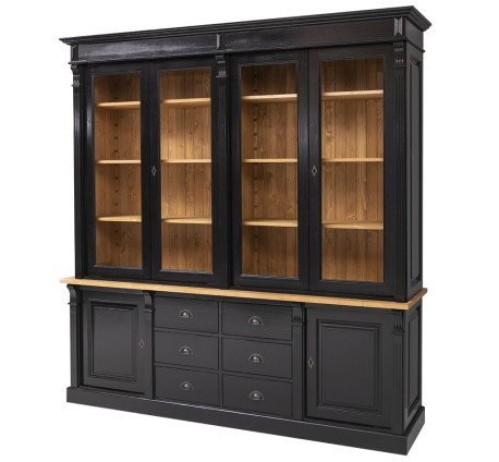 Bookcase with 2 doors, 6...