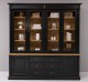 Bookcase with 2 doors, 6 drawers BAS + 4 glass doors