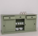 Buffet with 3 sliding doors, 3 drawers, BAS