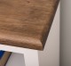 Nightstand with 1 door, open space, oak countertop, Shutter Collection