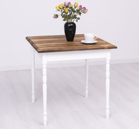 Table with turned legs,...