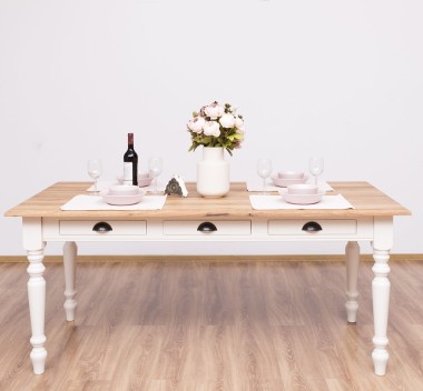 Dining table 180x90cm, oak top