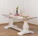 Colonial pillar leg dining table 210x90cm, oak top