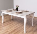 Dining table with curved legs 180x90x78cm
