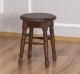 Round chair with turned legs