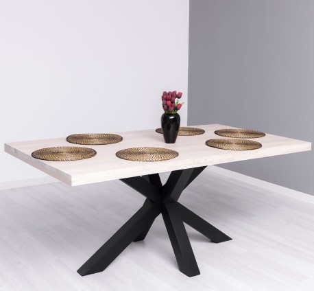 Dining table with central...