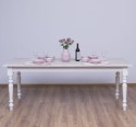 Dining table with turned legs 160x90cm, oak top
