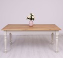 Dining table with turned legs 160x90cm, oak top