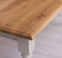 Dining table with turned legs 180x90cm, oak top