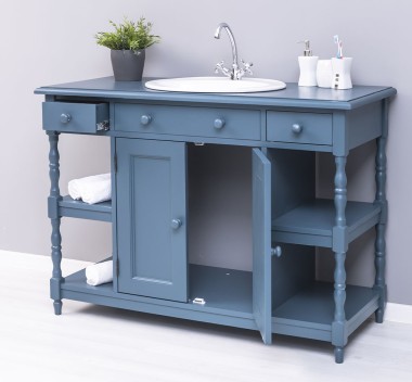 Bathroom cabinet for sink with 2 doors and 2 shelves - the sink is not included in the price