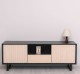 TV sideboard with 2 doors and 1 drawer "Slatted"