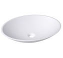 Oval sink ELLIPSE - white matt