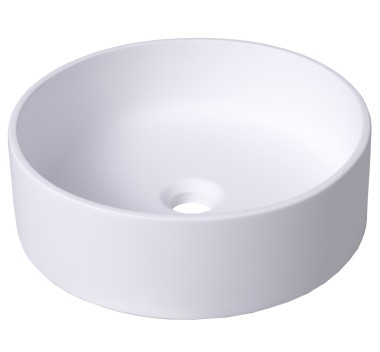 Round sink DEVON - white glossy - SINK-REL