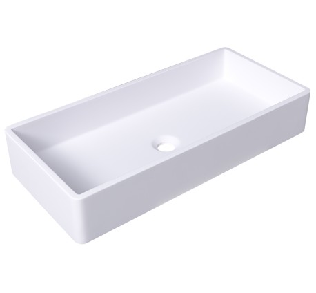 Square sink LEG - white matt - SINK-SQLM