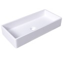 Square sink LEG - white matt