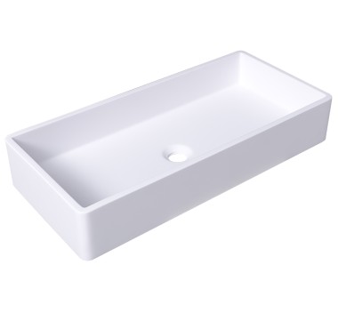 Square sink LEG - white matt - SINK-SQLM