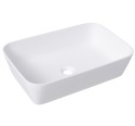 Square sink EGEO - white glossy