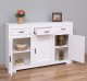 Buffet with 3 doors and 3 drawers Pure, metal rail drawers