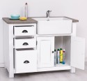 Kitchen furniture 2 doors, 3 drawers - sink not included