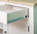 PS240-TOP OAK Kitchen cabinet with 2 doors, 3 drawers, oak top