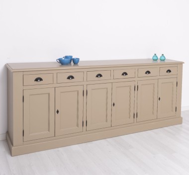 Buffet with 6 doors and 6 drawers, BAS