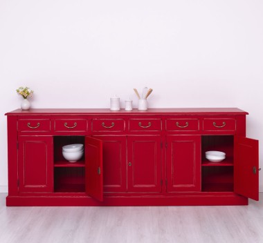 Buffet with 6 doors and 6 drawers, BAS