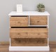 Chest of drawers with 2 narrow drawers + 2 wide drawers