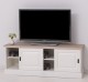 TV chest of drawers with 2 sliding doors, oak top