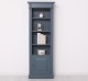 Narrow bookcase with 1 door, open shelf, Directoire Collection