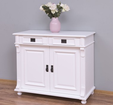 Dresser with two doors and two drawers, 110 x 50 x 90 cm, MDF