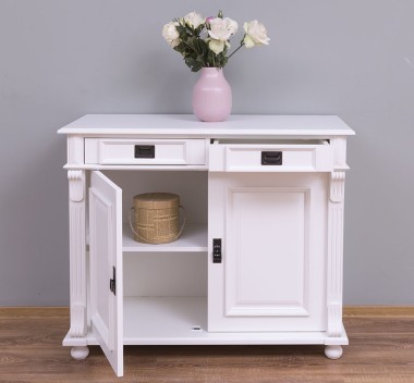 Dresser with two doors and two drawers, 110 x 50 x 90 cm, MDF