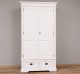 Wardrobe with two doors and two drawers, 119 x 61 x 220 cm, MDF