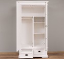 Wardrobe with two doors and two drawers, 119 x 61 x 220 cm, MDF