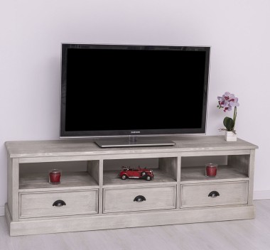 TV chest of drawers with 3 drawers and 3 open spaces