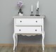 Console with curved legs, 2 drawers