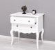 Console with curved legs, 2 drawers with metal rails - Color_P004 - PAINT