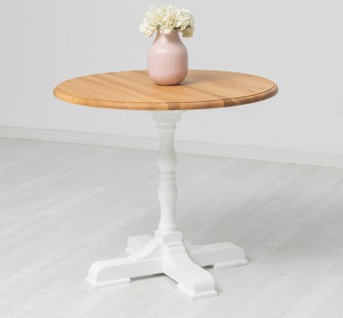 Bar Table With Round Top 78cm, Oak Top - Color Top_P089 - Color Corp_P004 - DUBLU COLOR