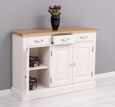 Hallway sideboard 3 doors 3 drawers, oak top