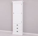 Wardrobe with 1 large door, 3 drawers