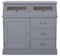 Buffet with 1 door, 3 drawers, 2 compartments with glass door, BAS