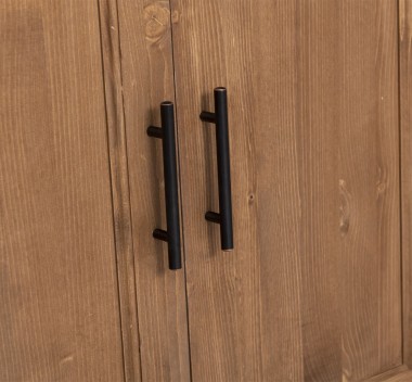 Pantry closet, drawers on metal rails