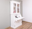 Office furniture with built-in table top, 2 doors and 2 BAS drawers + 2 SUP glass doors