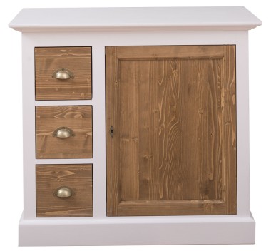 Small chest of drawers with 1 door, 3 drawers